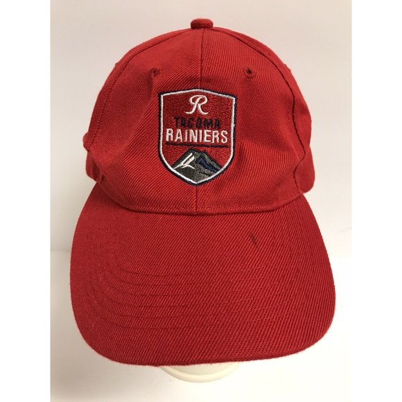 Tacoma Rainiers Red Embroidered Adjustable Baseball Hat - Picture 1 of 6